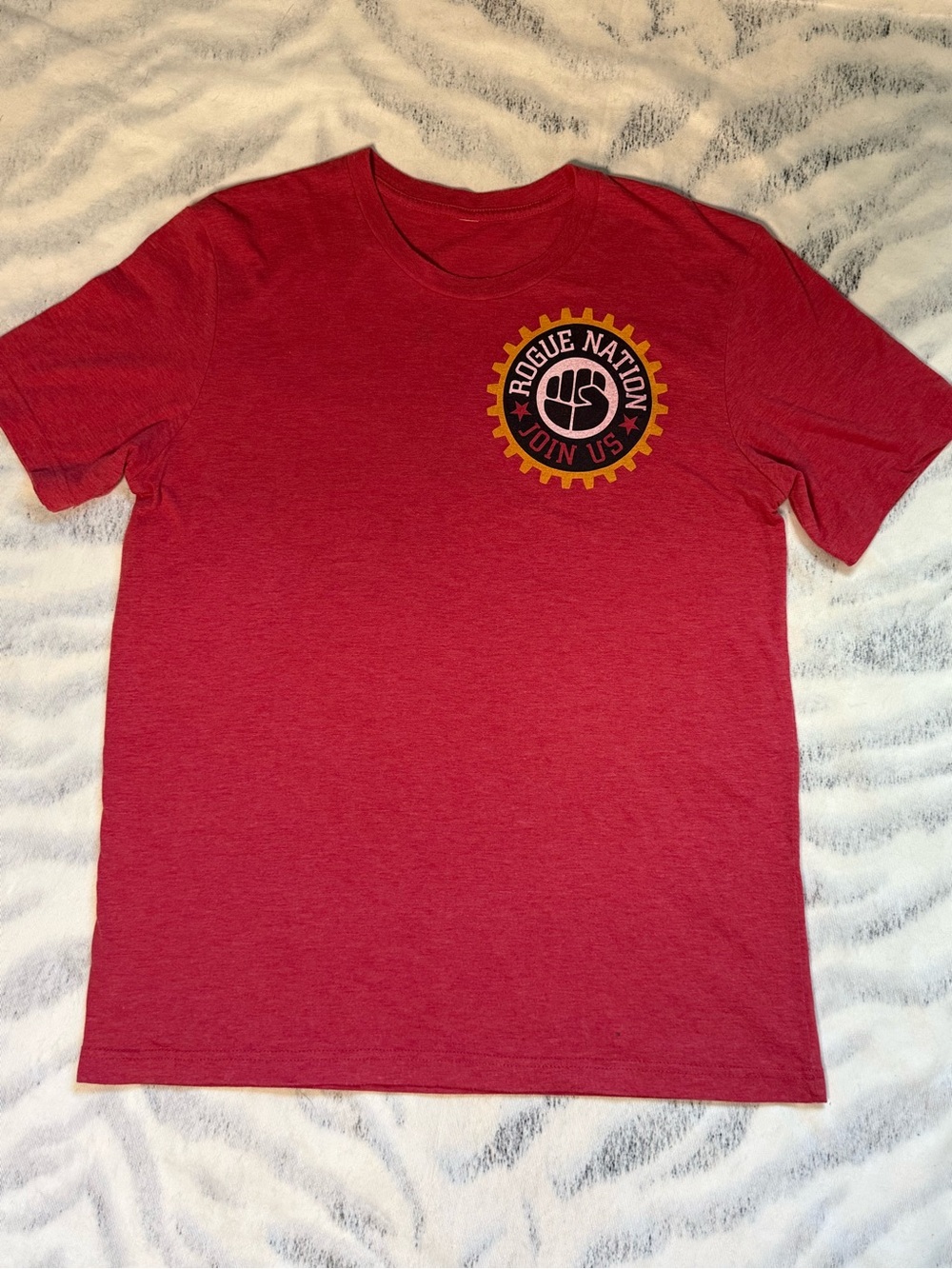 Rogue Red Short Sleeve Tee with Chest Emblem